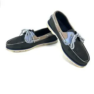 Sperry Boat Dress Shoes Spring Summer Mens 10.5 Leather Casual Flats Blue Gray