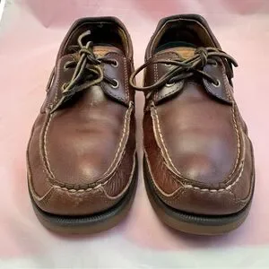 Sperry Dark Brown Leather Boat Shoes