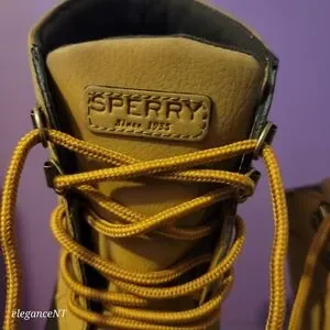 Sperry Little Boy's Bowline Tan Duck Boots Sz: 3M