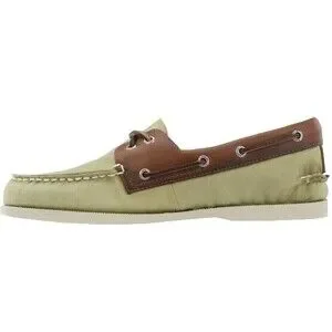 Sperry Top-Sider Men's 10 M Authentic Original Waxed Canvas Boat Shoes Tan 20739