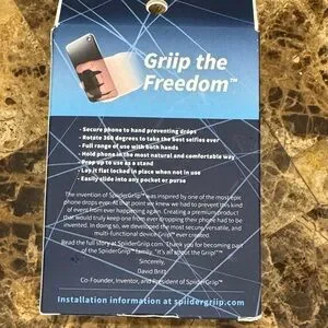 SpiiderGriip Phone Holder In Black