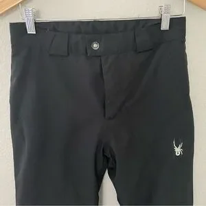 Spyder Kids Ski Snowboard Pants Thinsulate Insulated Black Sz L Unisex Winter