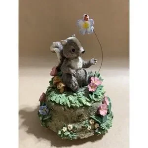 Squirrel Music Box San Fran Music Box Co Forest Friends 5" Vintage Skunk?