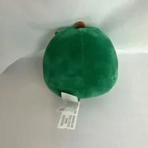 Squishmallow 5" Green Austin Avocado Fuzzy Belly Pink Cheeks Food Plush