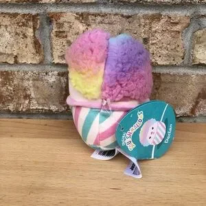 Squishmallow Exclusive Crossover Squad Declan Snow Cone Cotton Candy Clown 5”