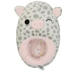 Squishmallows Rosie The Pig Slippers Kids Size 11/12 Kellytoy NEW