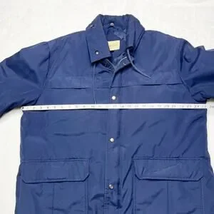 ST JOHN'S BAY Men's Blue Insulated Winter Coat Size Large