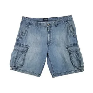 St Johns Bay Cargo Shorts Mens 40 Denim Utility Pockets Relaxed Outdoor Classic