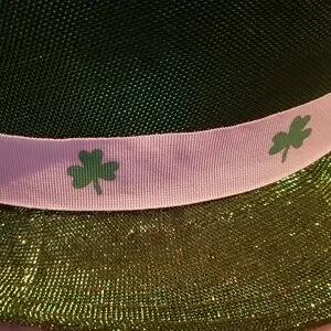 St. Patrick's Day Fedora Hat With Shamrocks