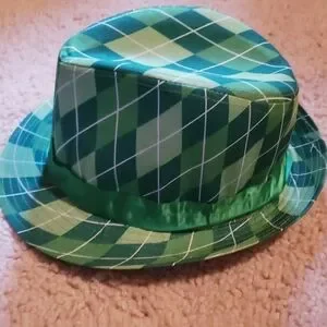 St. Patrick's Day Striped Fedora Hat ☘