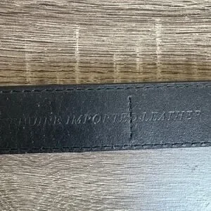 Stacy Adams Genuine Imported Leather Belt Mens 40 Black Biker Streetwear Punk