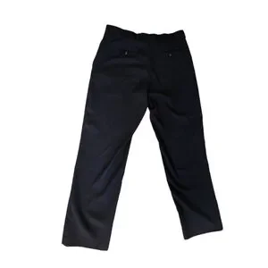 Stafford Mens Travel Classic Fit Black Super Trouser Dress Pants (Size 34 X 30)