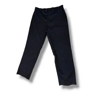 Stafford Mens Travel Classic Fit Black Super Trouser Dress Pants (Size 34 x 30)