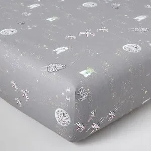 Star Wars Allover Sky Organic Crib Fitted Sheet - PBK