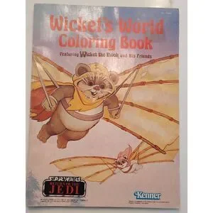 Star Wars Return of the Jedi ROTJ Wickets World Coloring Book Kenner 1983 #18480