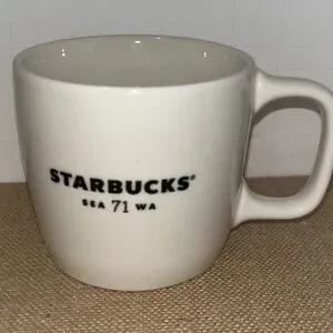 Starbucks 2018 - SEA 71 WA - White Ceramic Coffee Mug Cup 12oz Seattle