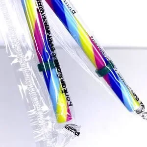 Starbucks 2024 Limited Edition Rainbow Reusable Straws Set Of 2 Pride Cold Drink