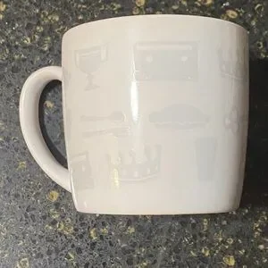Starbucks Coffee Mug Things I Love Red Heart 7.8 Fl Oz Espresso Size Small