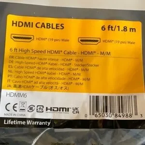 Startech 6 Ft High Speed HDMI Cable 2 Pack