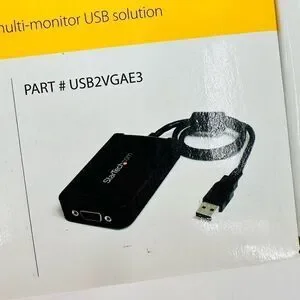StarTech.com USB To VGA Multi Monitor External Video Card Adapter USB2VGAE2