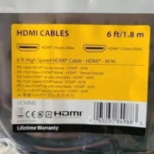 StarTech HDMI Cable HDMM6 HDMI To HDMI / Male To Male / 6 Feet/1.8 Meter New