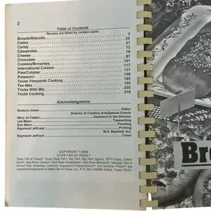 State Fair Of Texas 2006 Cookbook - Prize Winning Recipes Spiral Bound