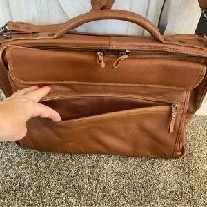 Stephen Marks Leather Briefcase Luggage Tote Unisex Bag Travel