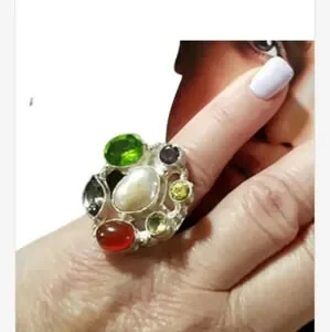 Sterling Gemstone Ring 5