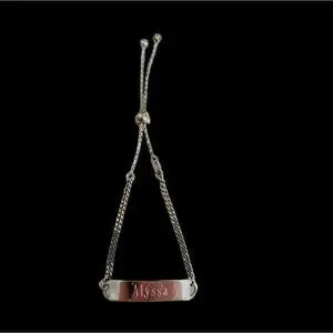 Sterling silver adjustable bolo bracelet