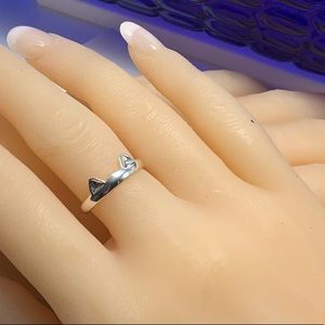 STERLING SILVER KITTY RING