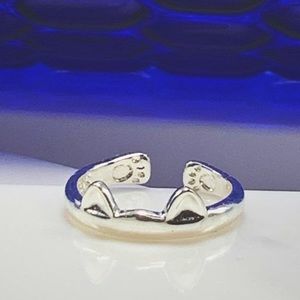STERLING SILVER KITTY RING