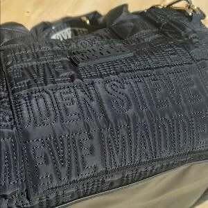 Steve Madden Black And Gold Men's /womens Duffle Bag