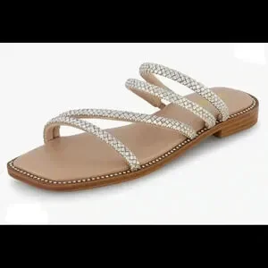 Steve Madden inspired sandals with great sparkle in great shape 9