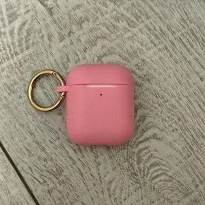 Stoney Clover Lane Pink Earbuds Case with Gold Keyring