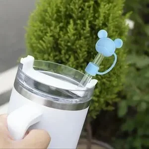 Straw Cover Disney Mickey Mouse Blue NEW