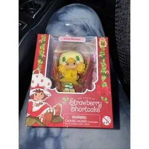 Strawberry Shortcake LEMON MERINGUE Christmas 2.5" FIGURE CheeBee TLS Holiday
