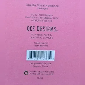 Strawberry Themed Spiral Notebooks