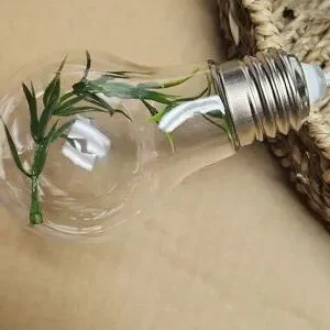 String Lights With Greenery Bulbs