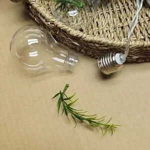 String Lights With Greenery Bulbs