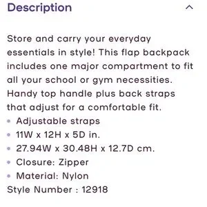 Stylish Cream Nylon Backpack With Pink Accents