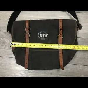 SUB POP RECORDS Vintage Messenger Bag Rothco Seattle Wash
