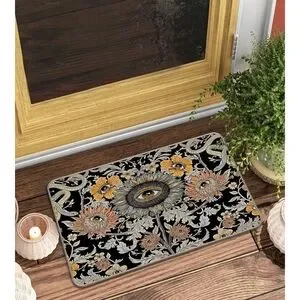 Sunflower Evil Eyes Entrance Door Mat