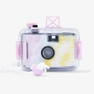 Sunnylife Pink And Yellow Underwater Camera Compact And Waterproof