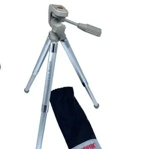 Sunpack 1000XL Tabletop Foldable/Travel Camera/Video Tri-Pod; Swivel/Tilt/Pouch