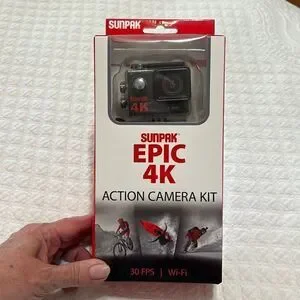 Sunpak Epic 4K HD Wi-Fi Waterproof Action Camera - NIB