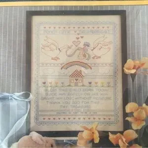Sunset Counted Cross Stitch- Bless This Child - For 11x14 Frame- New- Kit #2981