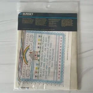 Sunset Counted Cross Stitch- Bless This Child - For 11x14 Frame- New- Kit #2981