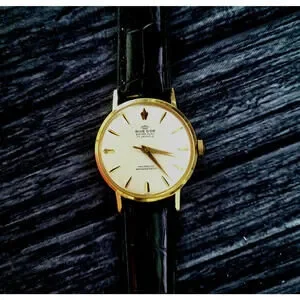Super Rare Rive D'or 10mic Gold Swiss Mechanical Watch Nice