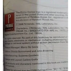 Super Smash Bros Brawl Premiere Edition Game Strategy Guide Nintendo Prima Games