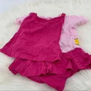 Supergirl Bodysuit With Cape - Pink - 6-12 Months